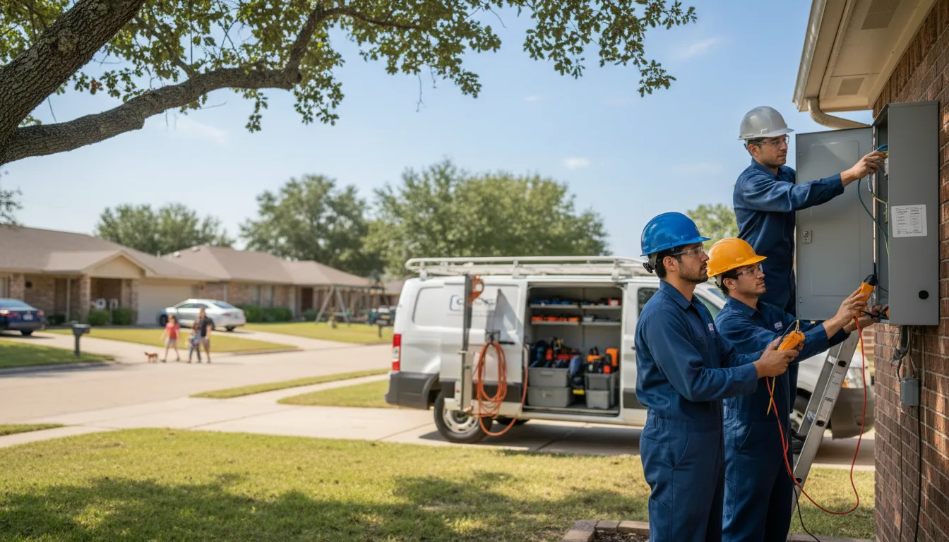 Certified electrician providing emergency electrical services in Leonore, IL